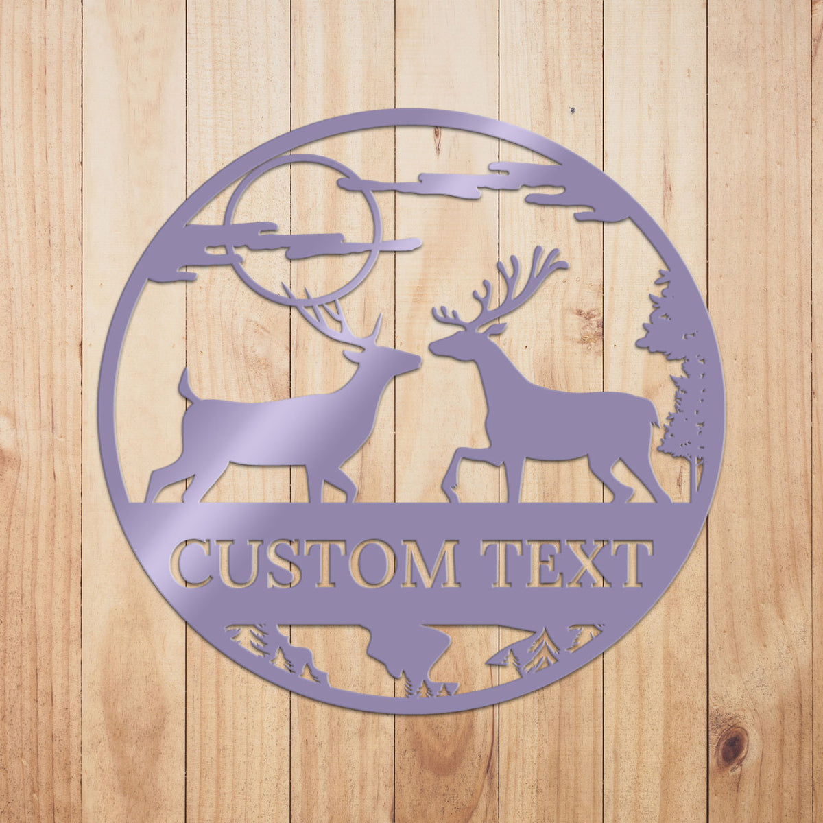 Deer Outdoor Metal Sign 4