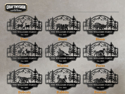 Forest View Metal Sign