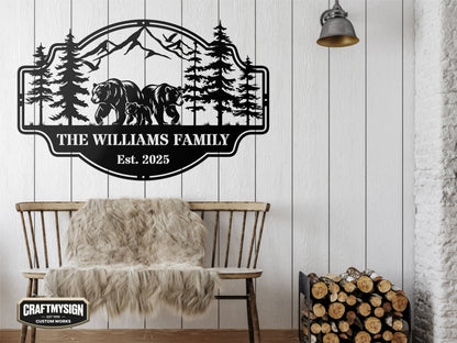 Forest View Metal Sign