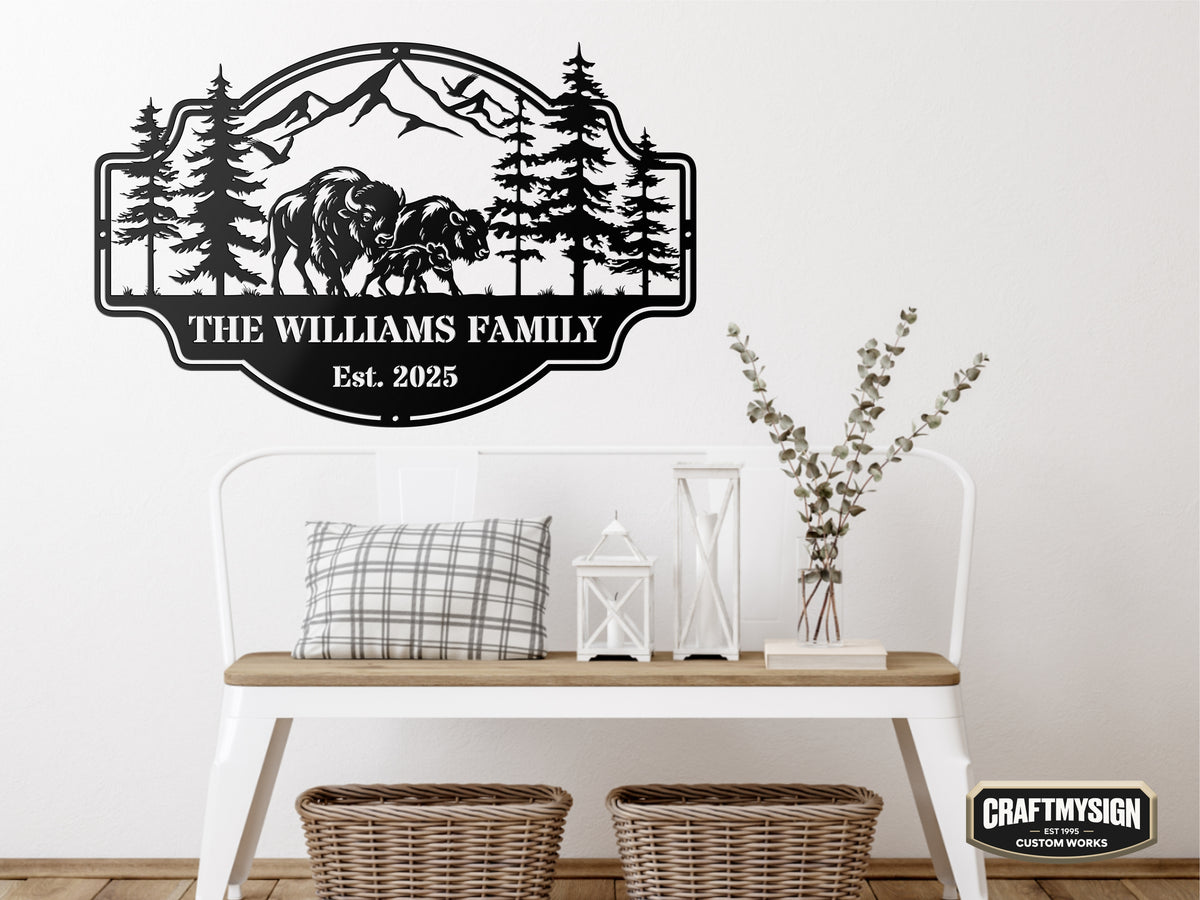 Forest View Metal Sign