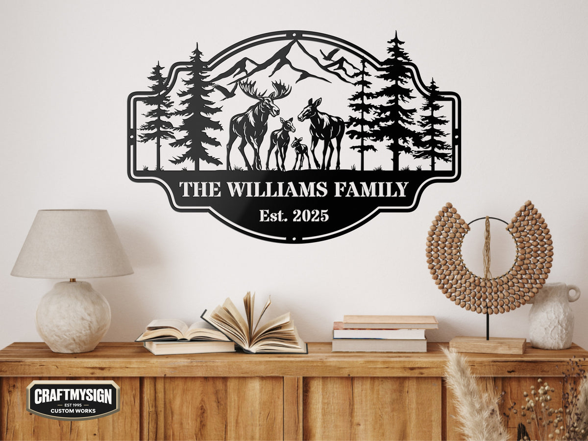 Forest View Metal Sign