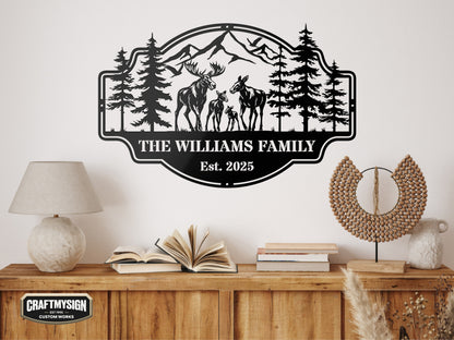 Forest View Metal Sign