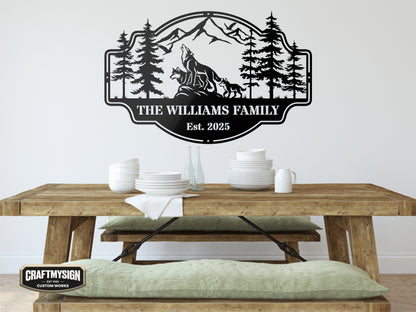 Forest View Metal Sign