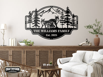Forest View Metal Sign
