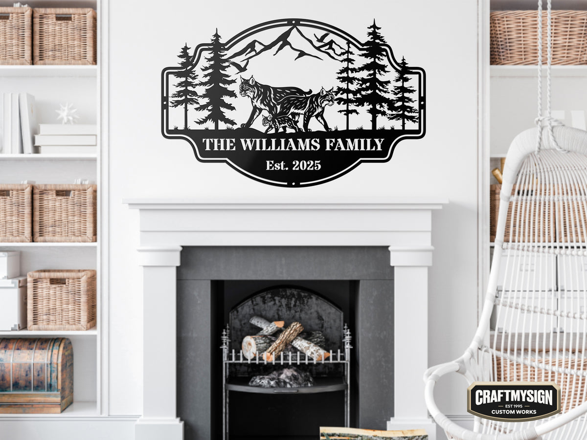 Forest View Metal Sign