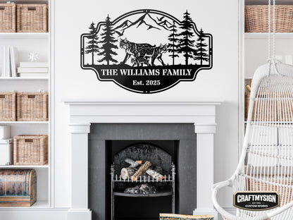 Forest View Metal Sign