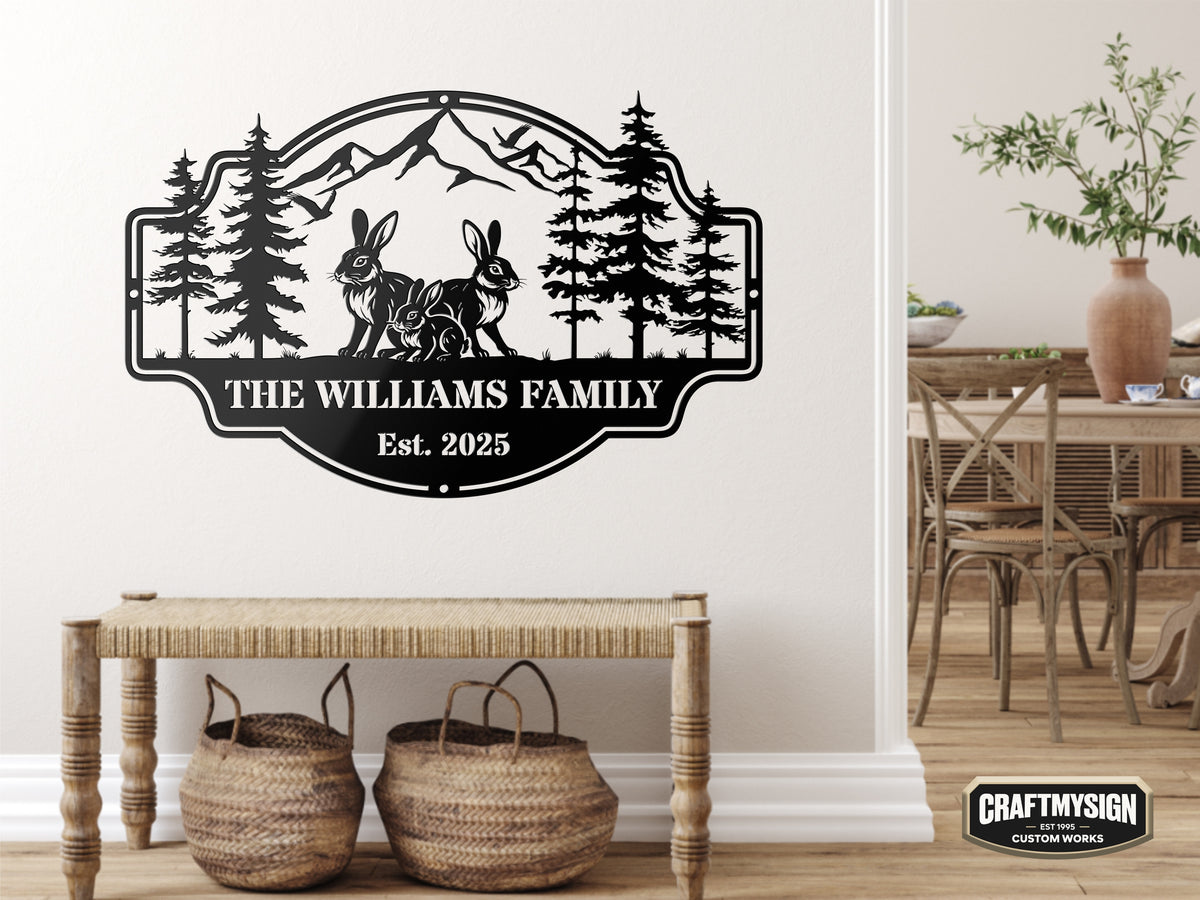 Forest View Metal Sign