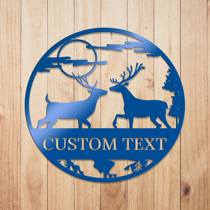 Deer Outdoor Metal Sign 4