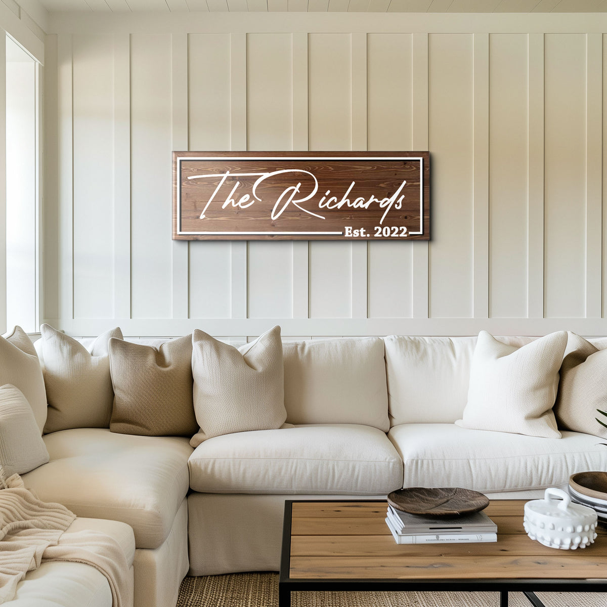 Family Name Wooden Sign