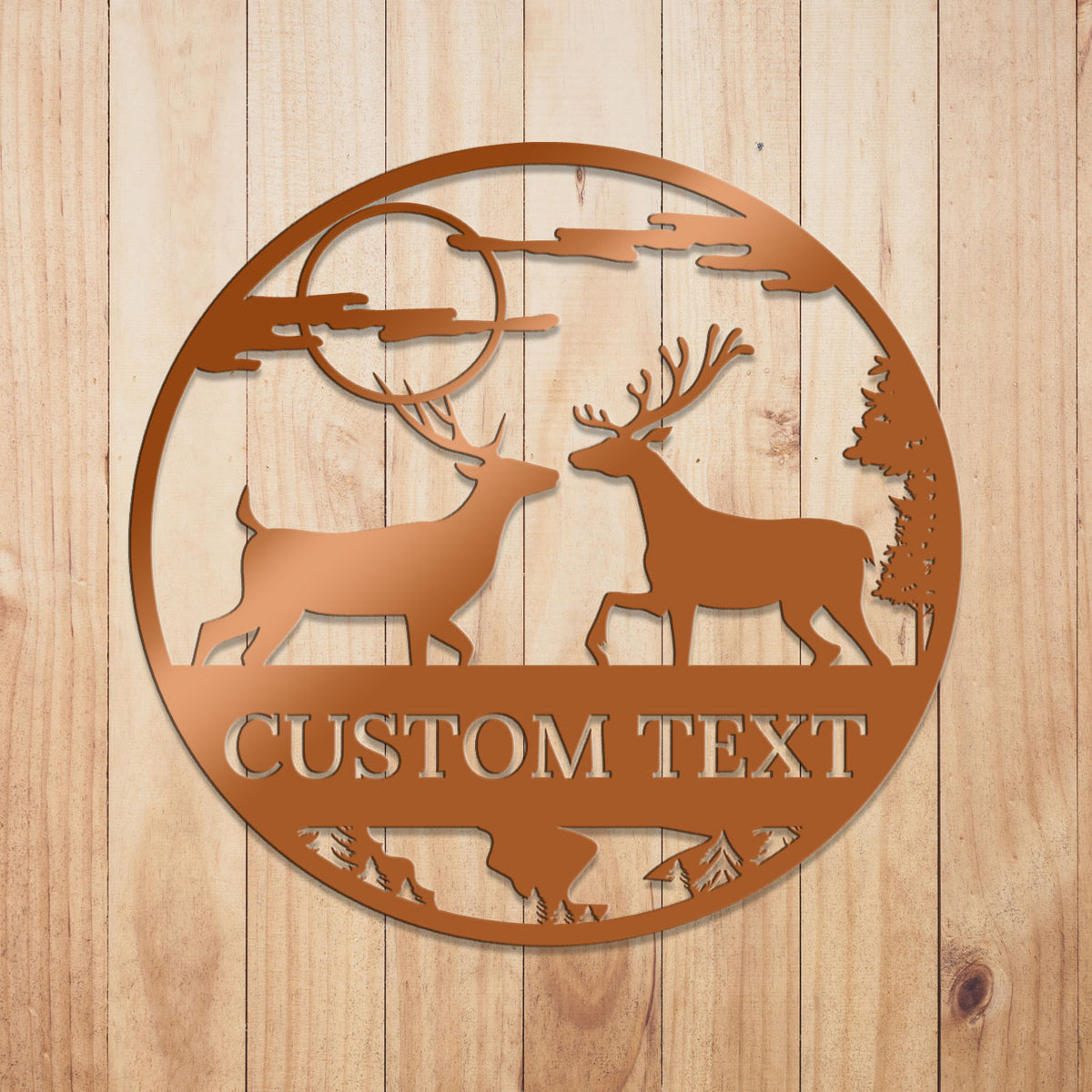 Deer Outdoor Metal Sign 4