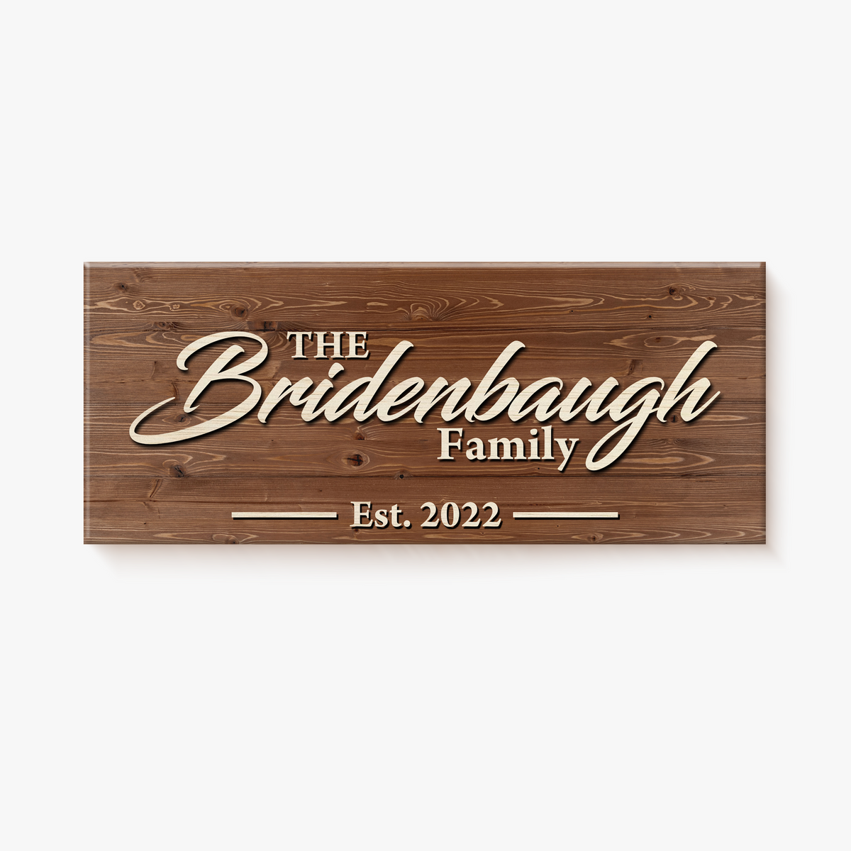 Custom Wooden Sign - Bridenbaugh