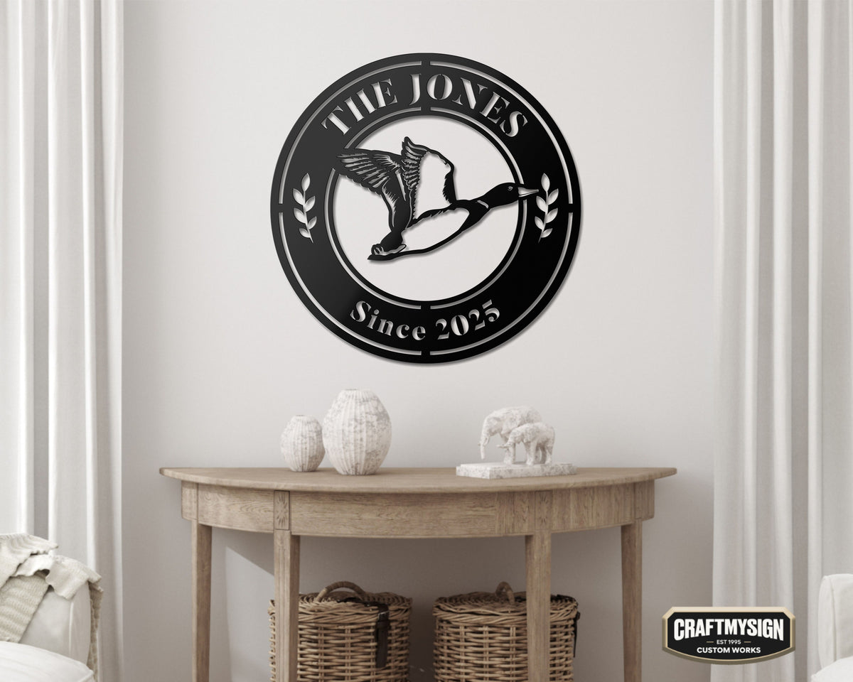 Duck Metal Sign