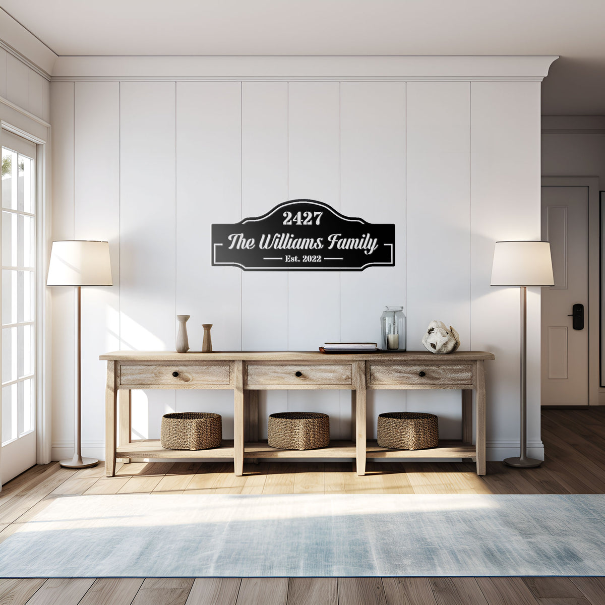 Family Name & House Address Sign