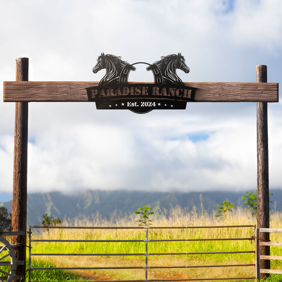 Horse Ranch Metal Sign