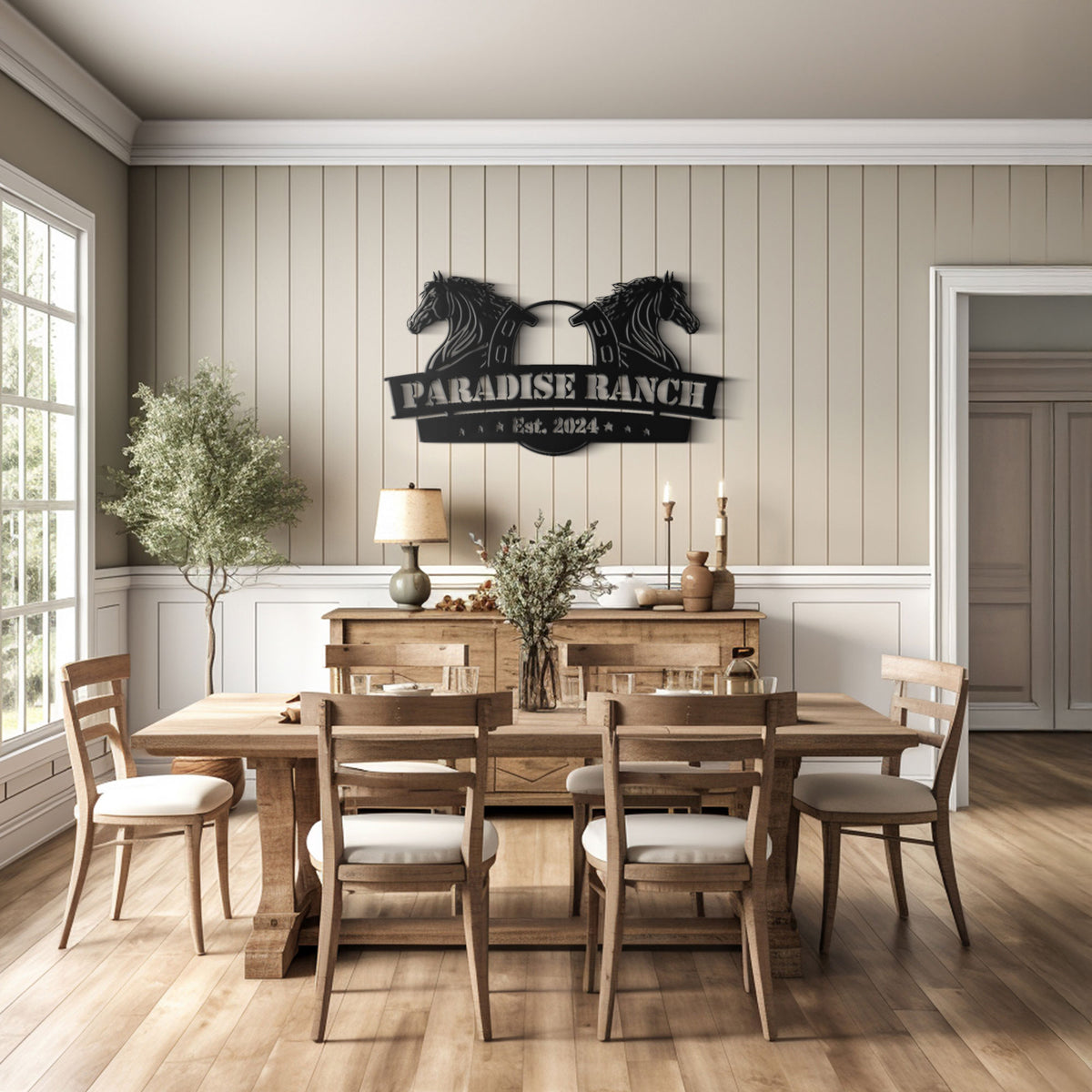 Horse Ranch Metal Sign