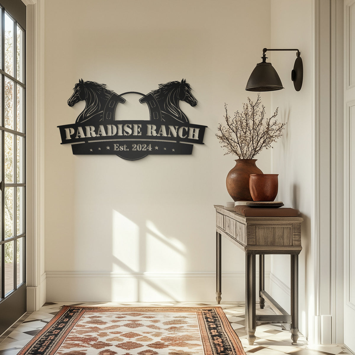 Horse Ranch Metal Sign