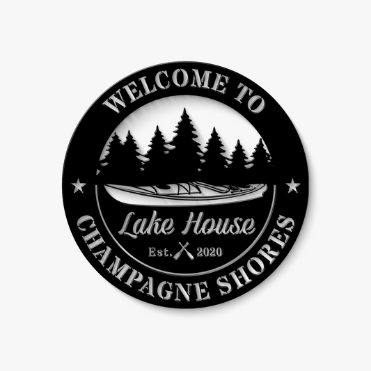 Kayak Metal Sign
