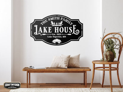 Lake House I Metal Sign