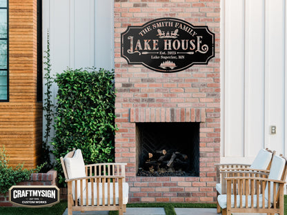 Lake House I Metal Sign