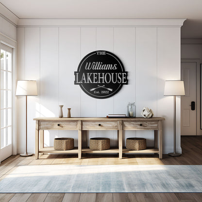 Lakehouse Metal Sign