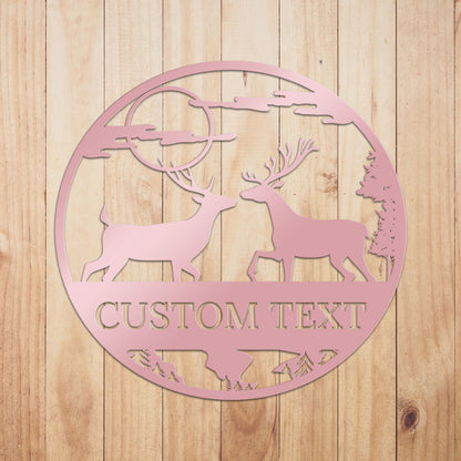 Deer Outdoor Metal Sign 4