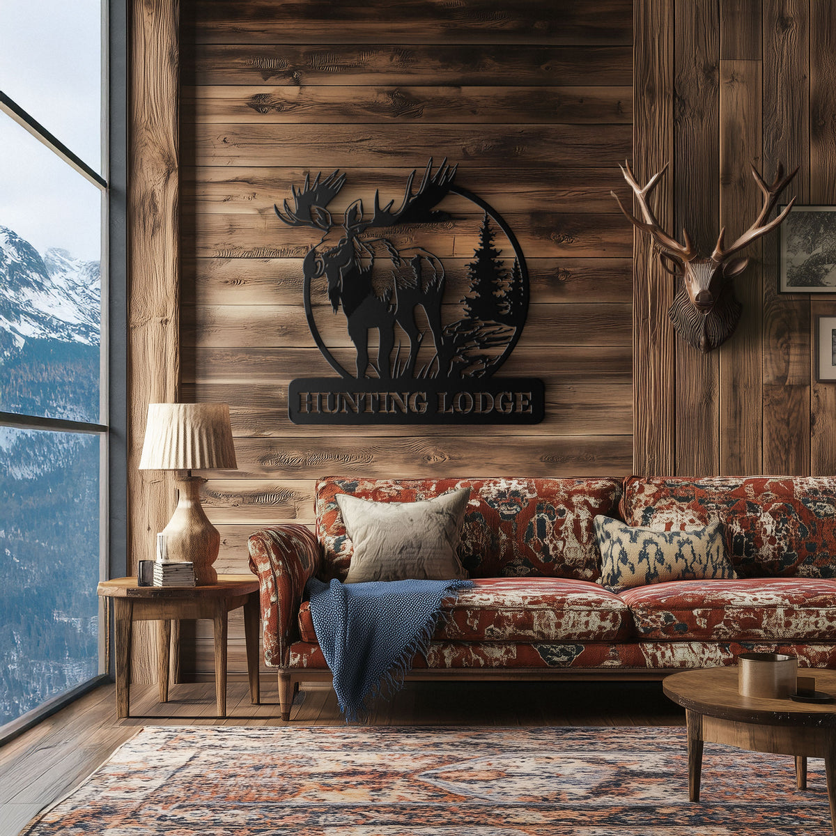 Moose Metal Sign