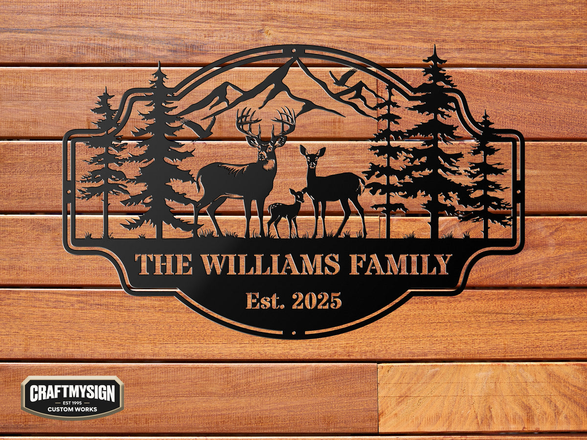 Forest View Metal Sign