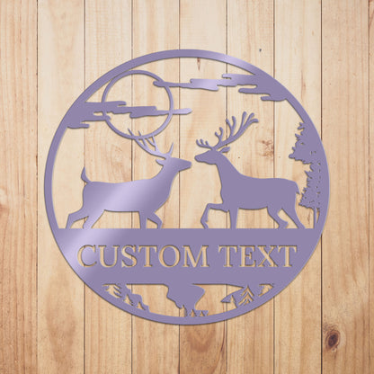Deer Outdoor Metal Sign 4