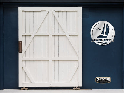 Sailboat Metal Sign 2