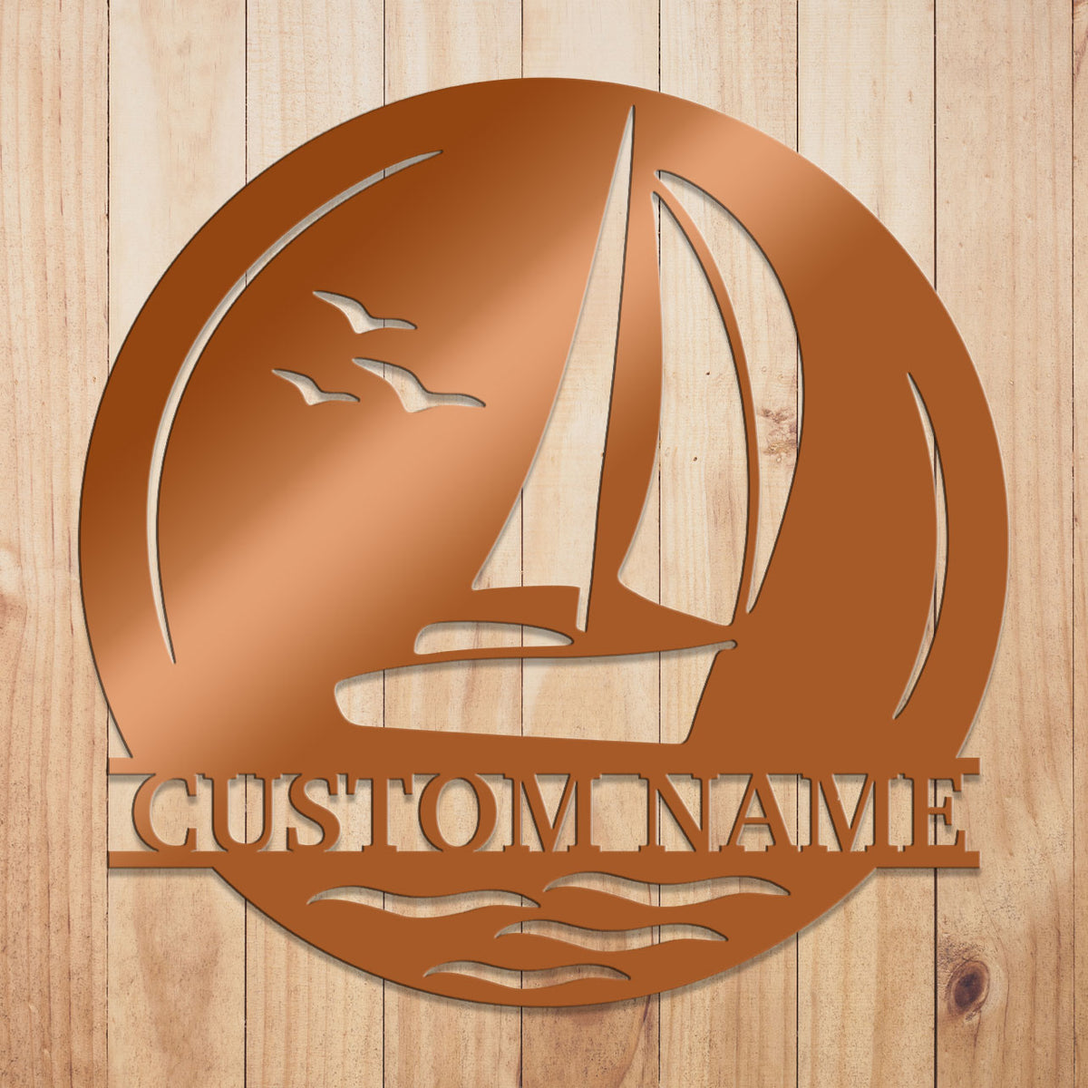 Sailboat Metal Sign 2