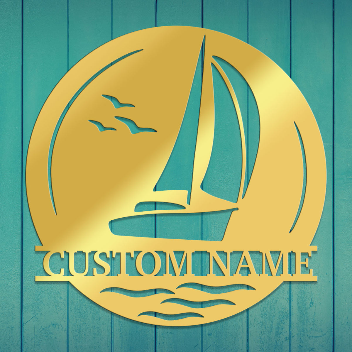 Sailboat Metal Sign 2