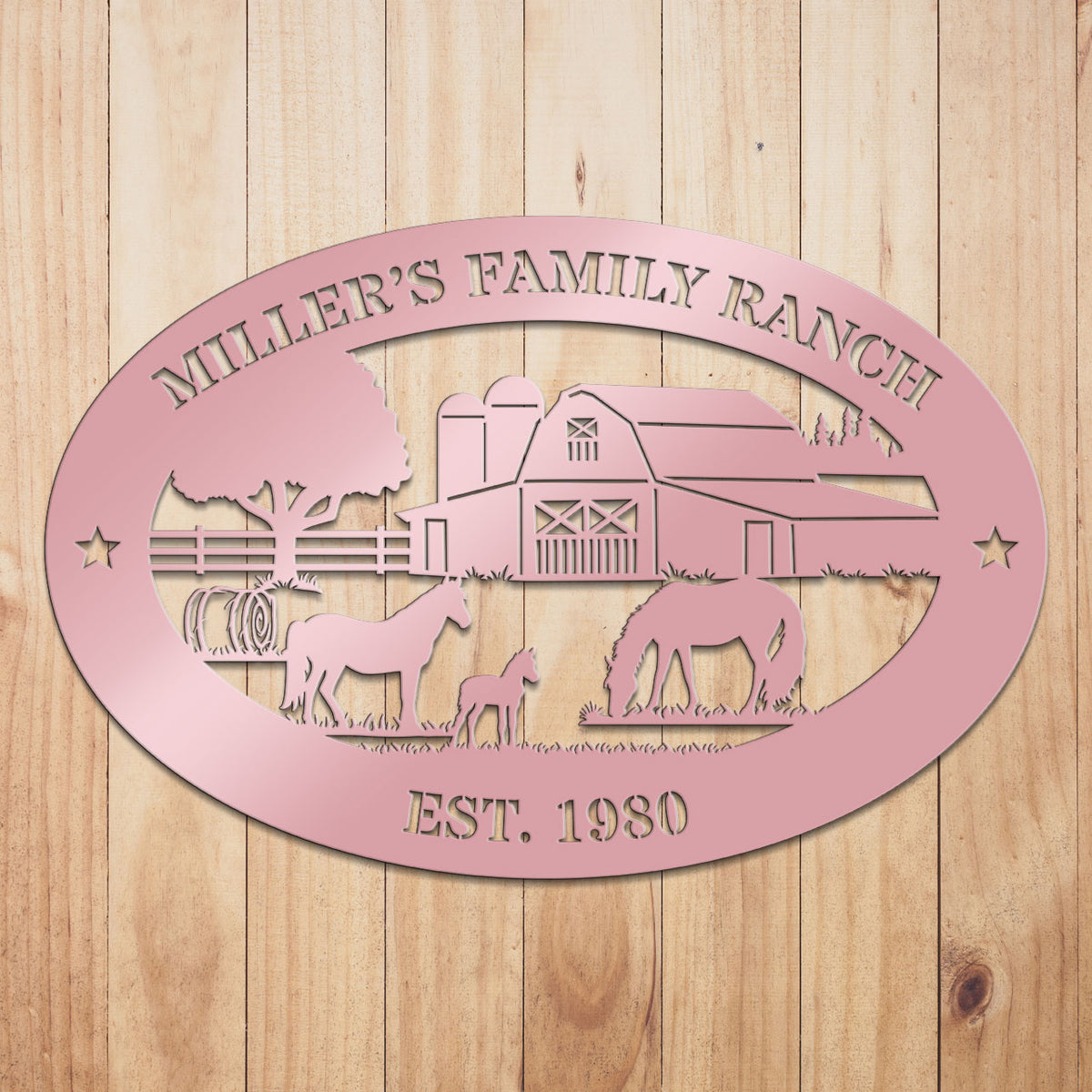 Horse Ranch Metal Sign