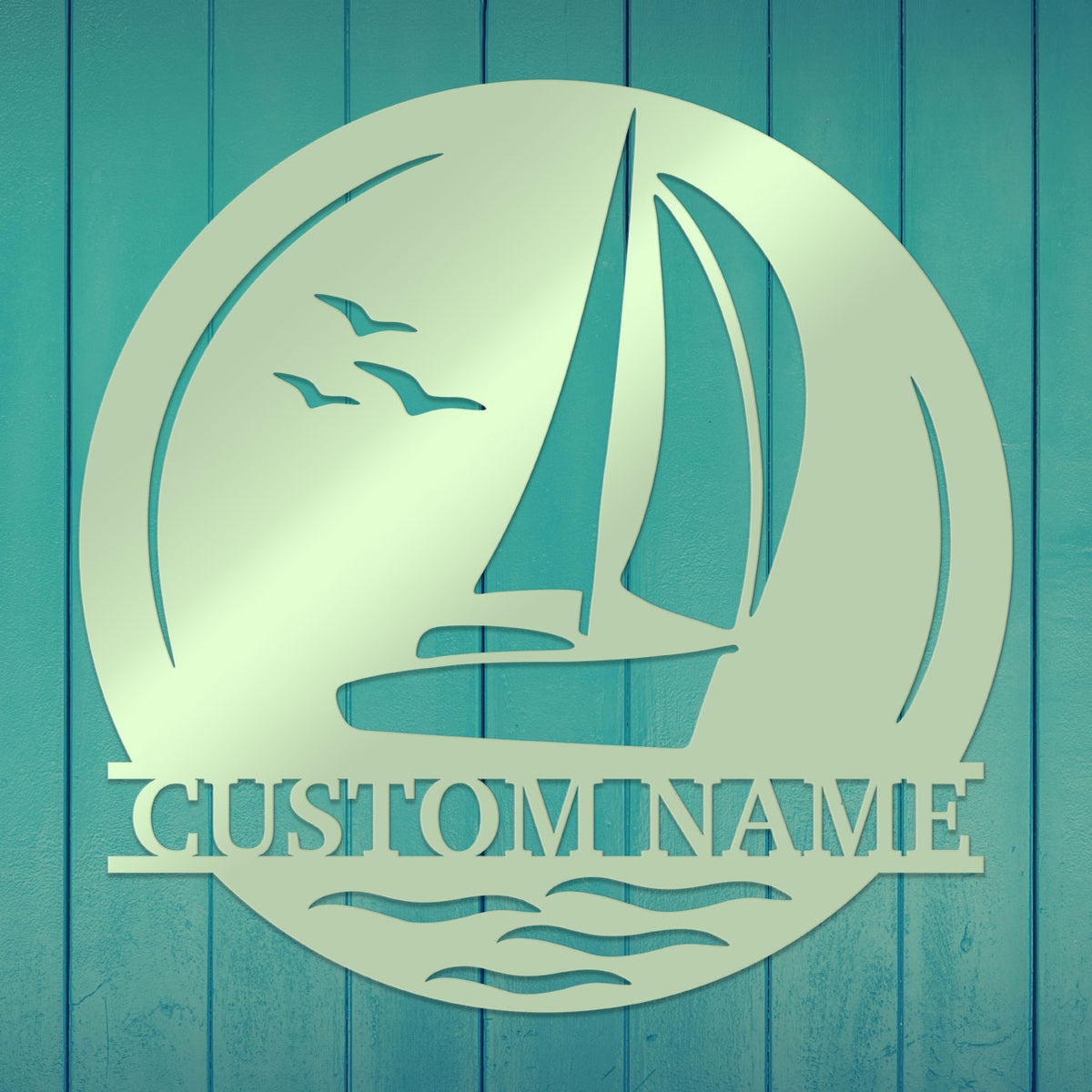 Sailboat Metal Sign 2