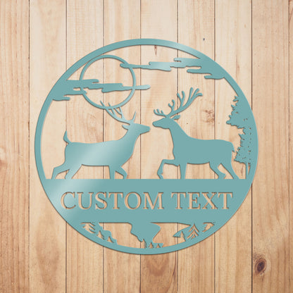 Deer Outdoor Metal Sign 4