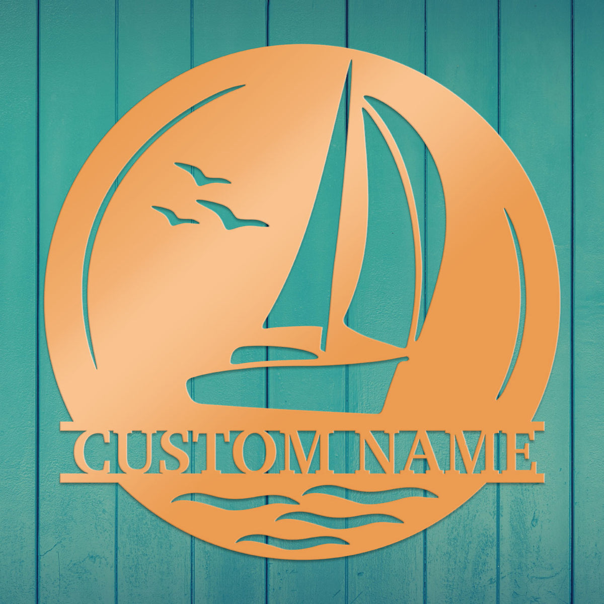 Sailboat Metal Sign 2