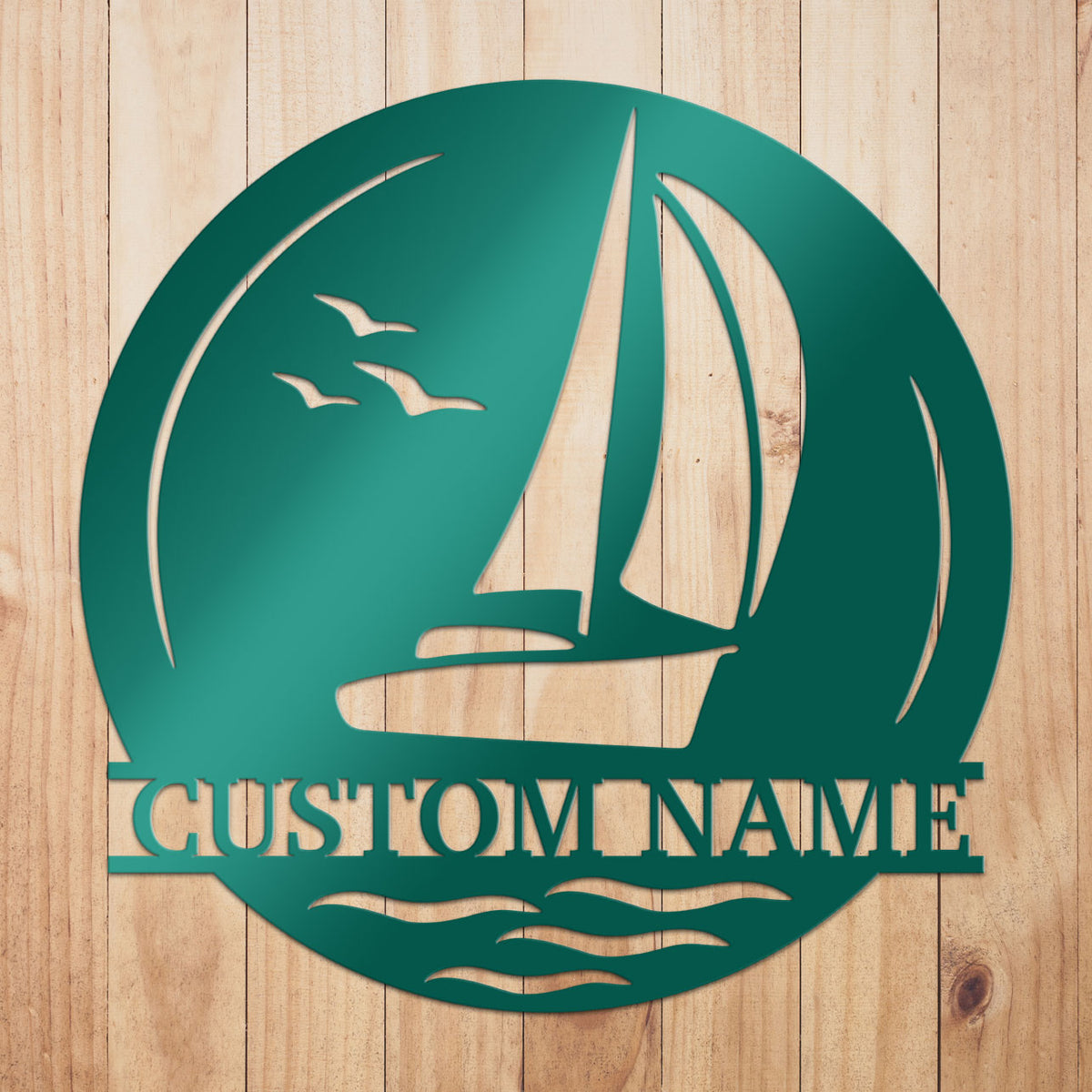 Sailboat Metal Sign 2