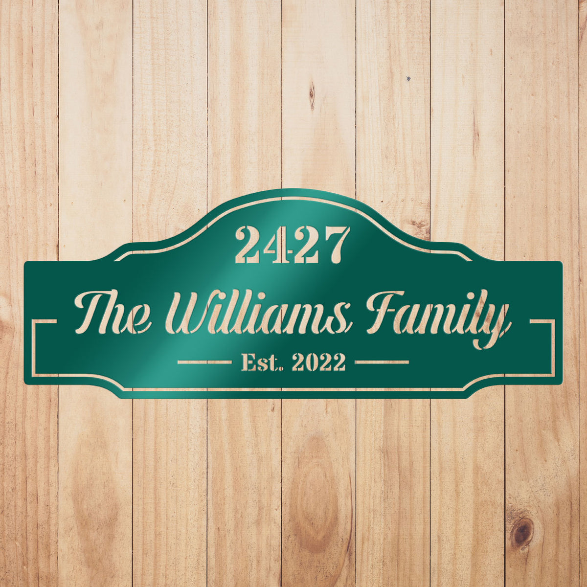 Family Name & House Address Sign