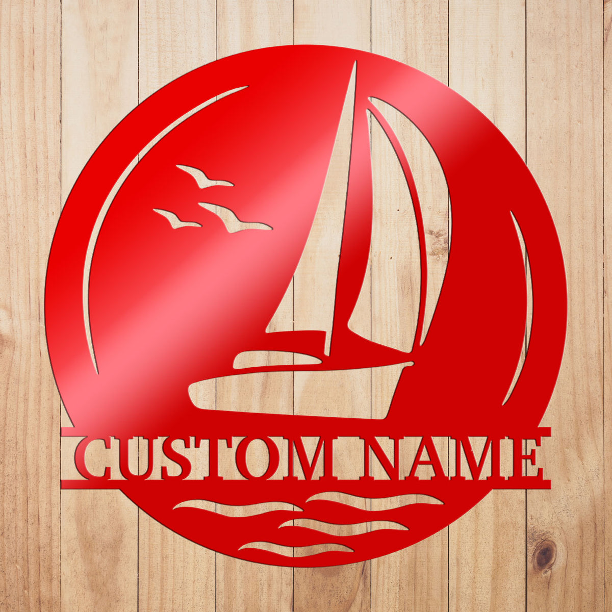 Sailboat Metal Sign 2
