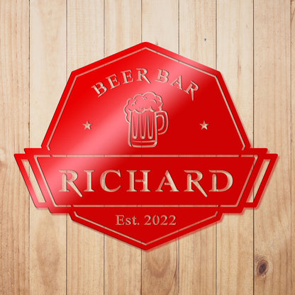 Bier Bar Schild