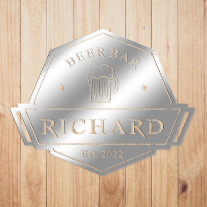 Bier Bar Schild