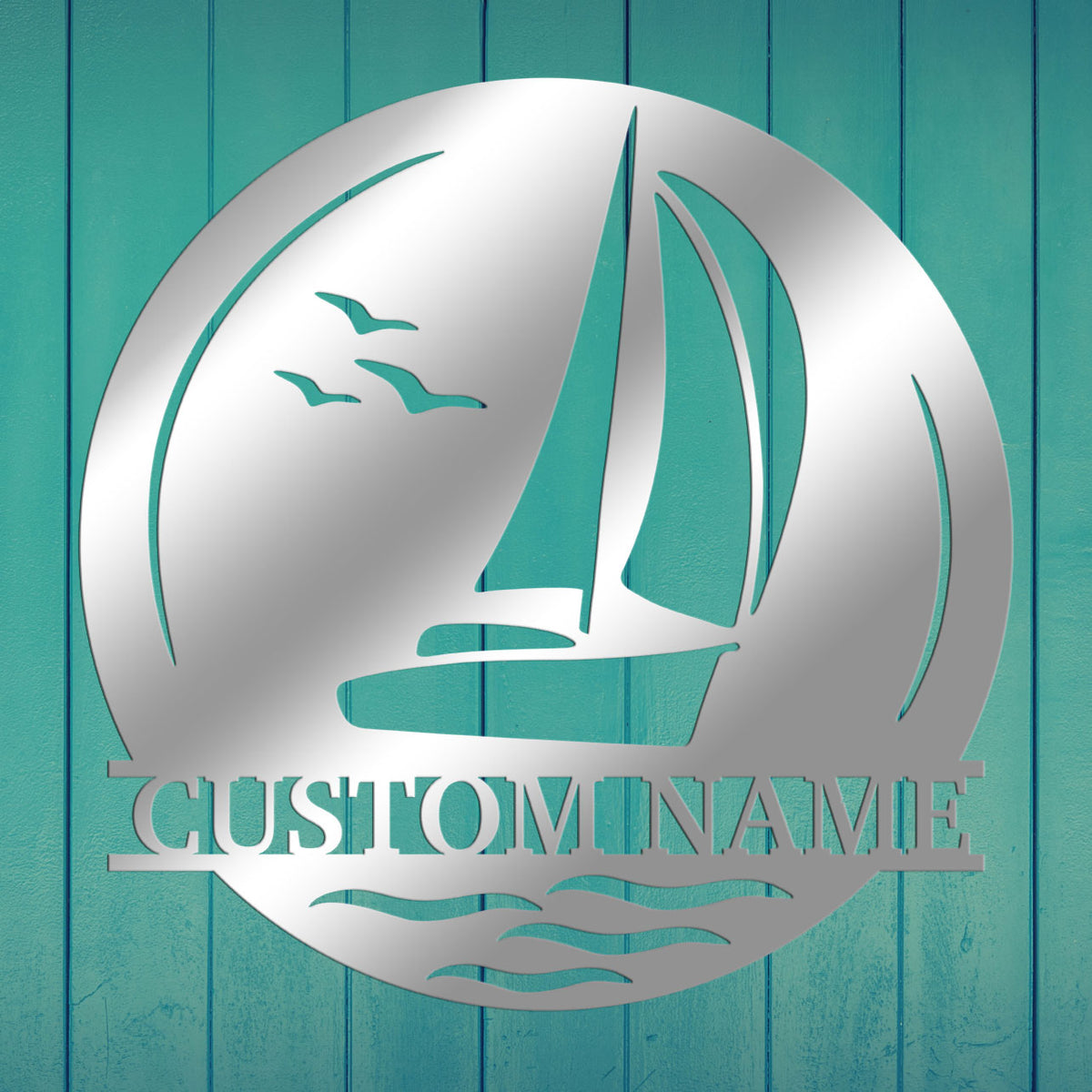 Sailboat Metal Sign 2