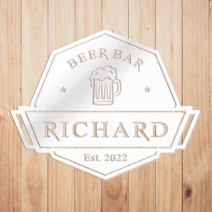Bier Bar Schild