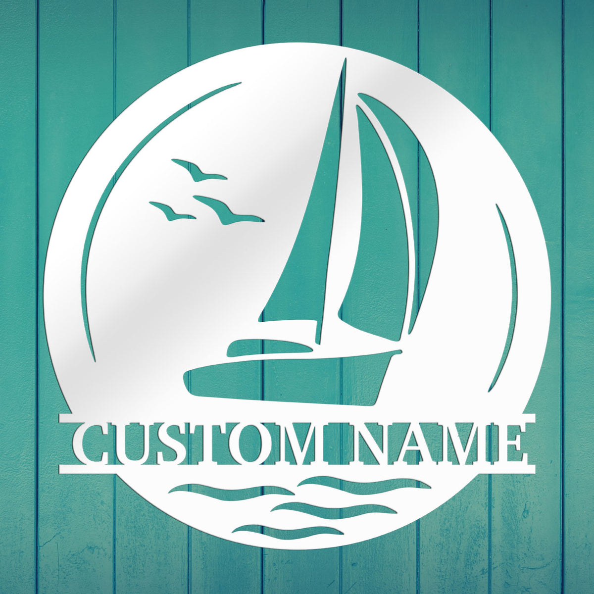 Sailboat Metal Sign 2