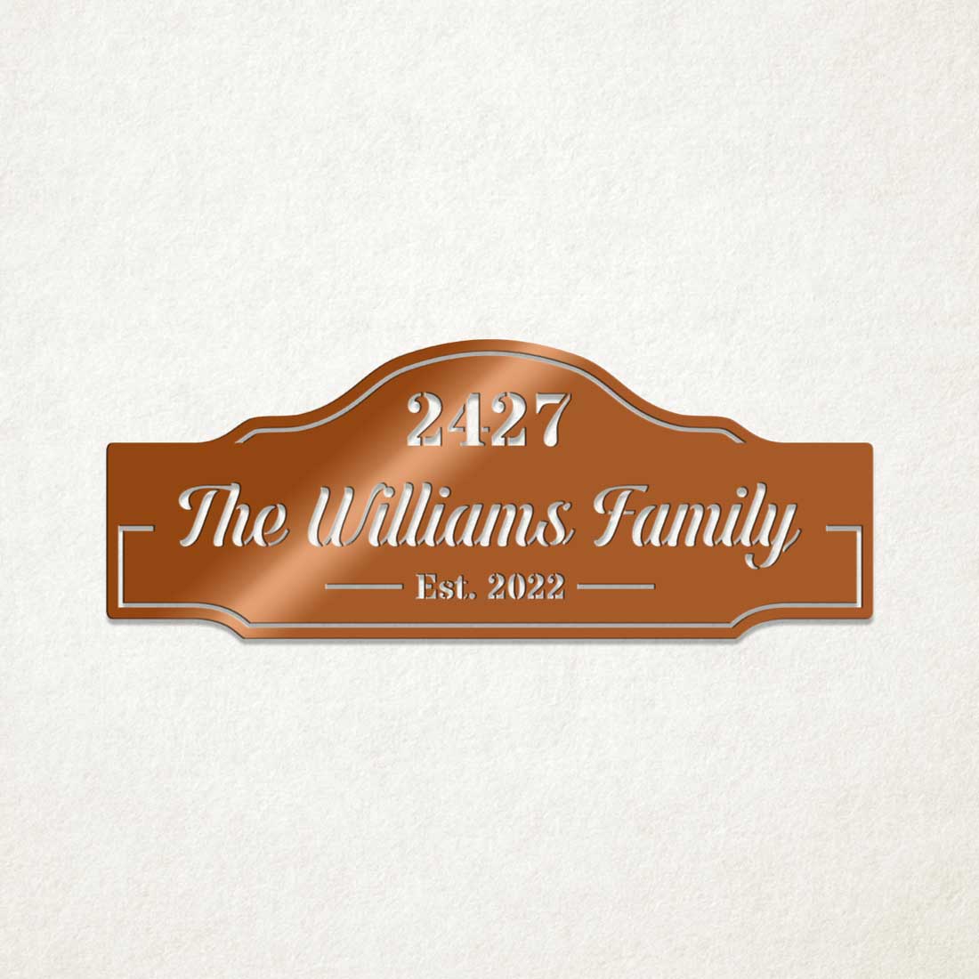 Family Name & House Address Sign