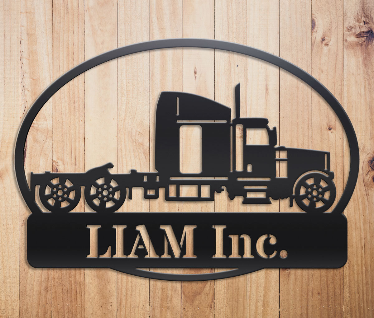 Big Rig Custom Metal Sign