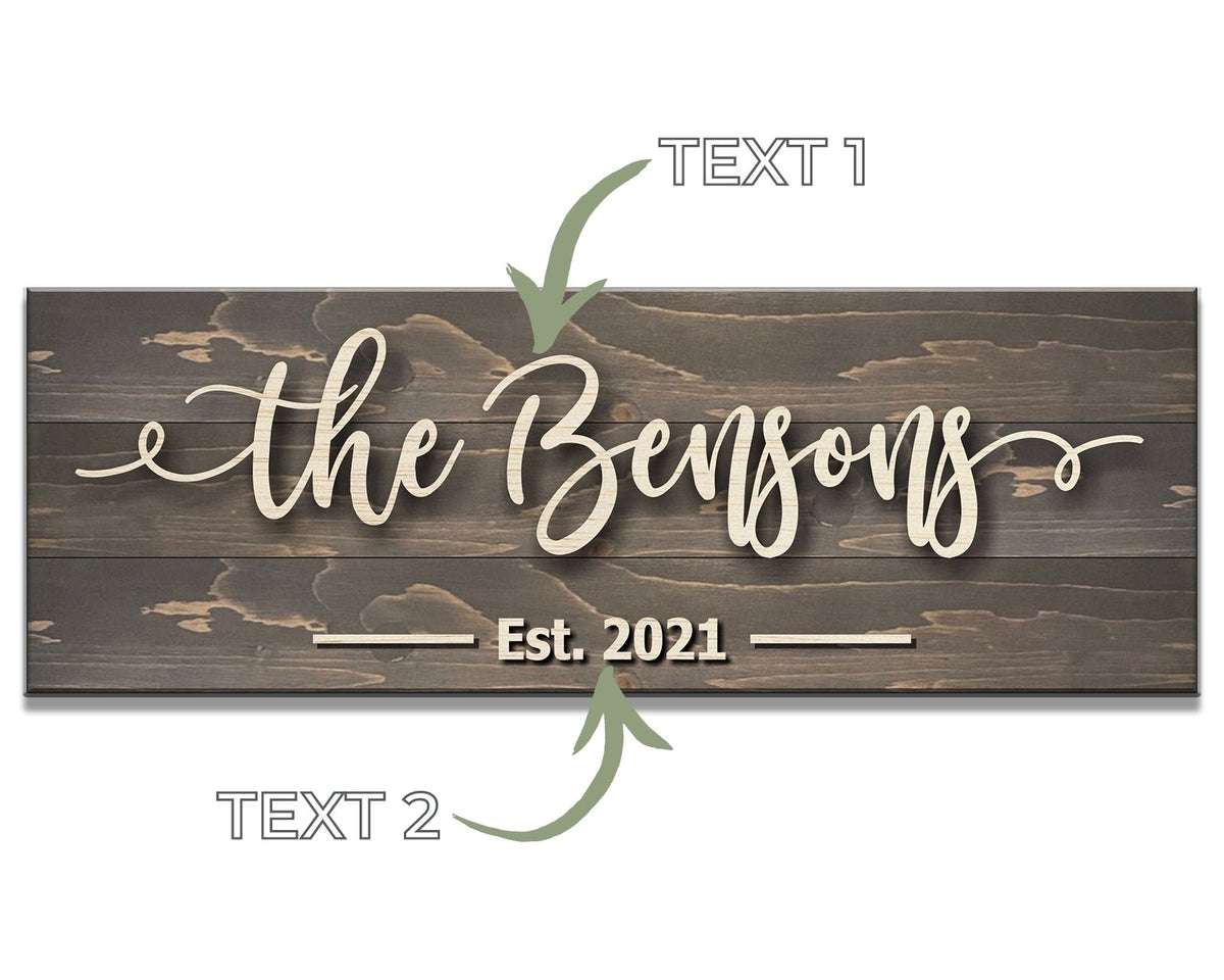 Classic Family Name Sign Craftmysign