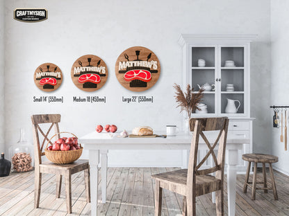 BBQ Holzschild