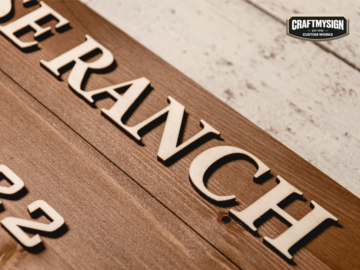 Ranch Sign Woodform Artcrafts