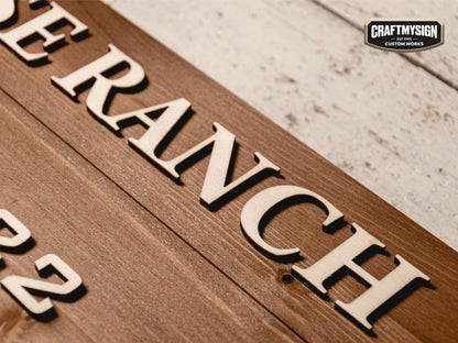 Ranch Sign Woodform Artcrafts