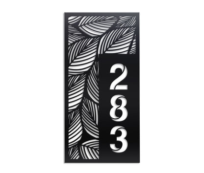 Vertical House Number Sign 2